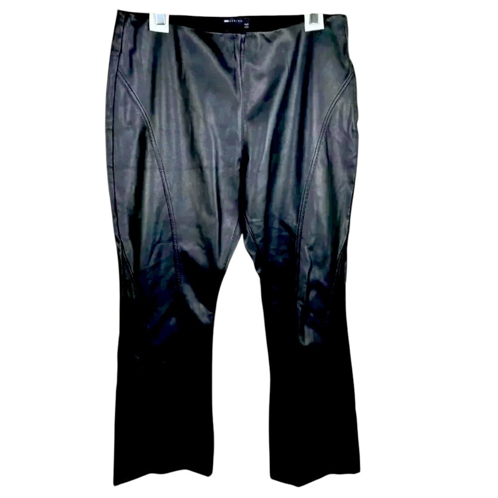 ASOS Design Size 14 Faux Leather Pants Black Streetwear Biker